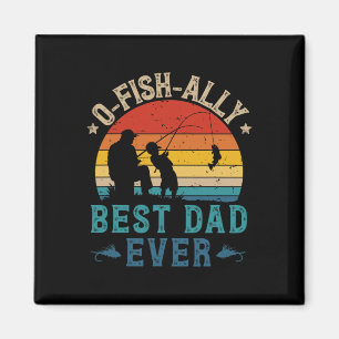 Bester Vater je Ofishally Sunset Fischer Magnet