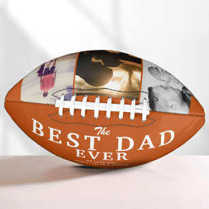 Bester Vater je Orange Vater 3 FotoCollage Football