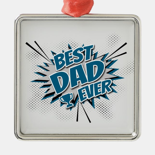 Bester Vater je Ornament Aus Metall (Vorne)