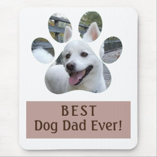 Bester Vater je Paw Print Foto Maus Pad Mousepad