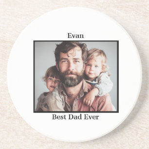Bester Vater je personalisieren Getränkeuntersetzer