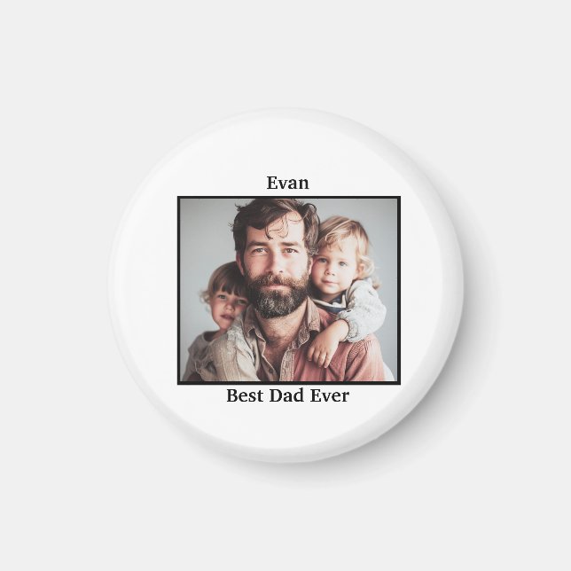 Bester Vater je personalisieren Magnet (Vorne)