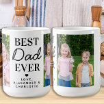 Bester VATER je Personalisiert 2 Foto Vatertag Kaffeetasse<br><div class="desc">Überraschen Sie Ihren Vater diesen Tag mit einer personalisierten Foto Kaffee-Tasse. "Bester VATER je" Personalisieren Sie diese Tasse mit Lieblings-Fotos, Nachrichten und Namen. Besuchen Sie unsere Kollektion für die Tagesgeschenke und die personalisierten Papa-Geschenke. COPYRIGHT © 2020 Judy Burrows, Black Dog Art - Alle Rechte vorbehalten. Bester VATER je Personalisiert 2...</div>