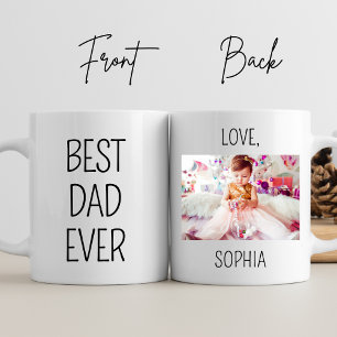 Bester Vater je Personalisiert Foto Vatertag Gesch Tasse