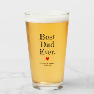 Bester Vater je Personalisierte Namen Glas