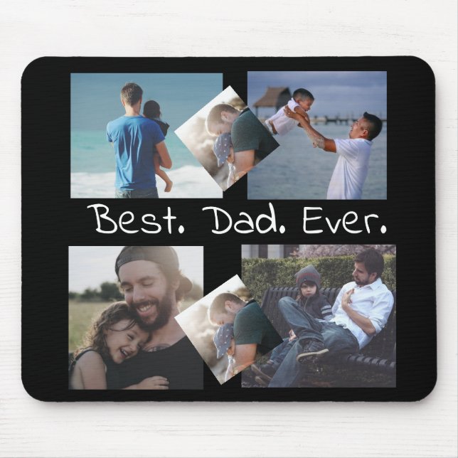 Bester Vater je, Personalisierter Foto-Mausklick Mousepad (Vorne)