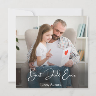 Bester Vater je Personalisiertes Foto Karte