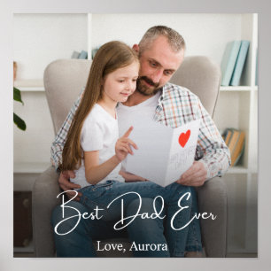 Bester Vater je Personalisiertes Foto Poster