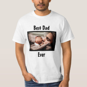 Bester Vater je Personalisiertes Foto T-Shirt