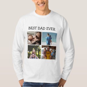 Bester Vater je Personalisiertes Foto   T-Shirt