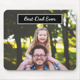 Bester Vater je Personalisiertes Foto und Text Mousepad