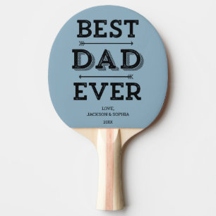 Bester Vater je Pfeile Custom Personalisiert Blue Tischtennis Schläger
