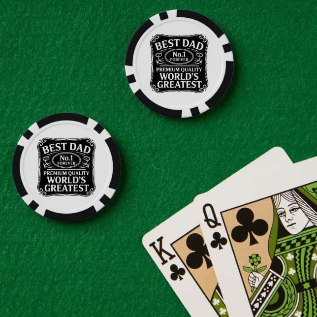 Bester Vater je Pokerchips (Pokertisch (doppelt))