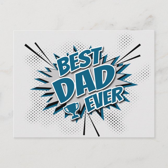 Bester Vater je Postkarte (Vorderseite)