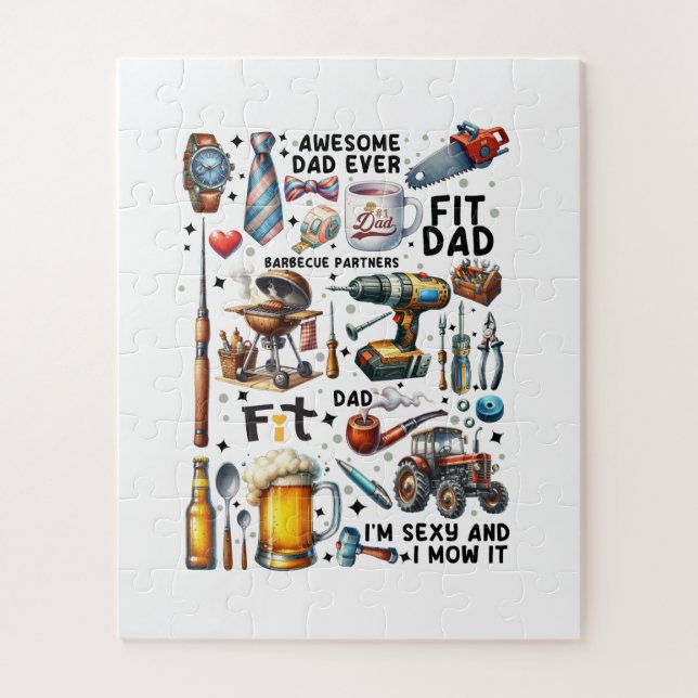 Bester Vater je Puzzle (Vertikal)