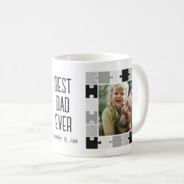 Bester Vater je Puzzle Fotos Rahmen Kaffeetasse