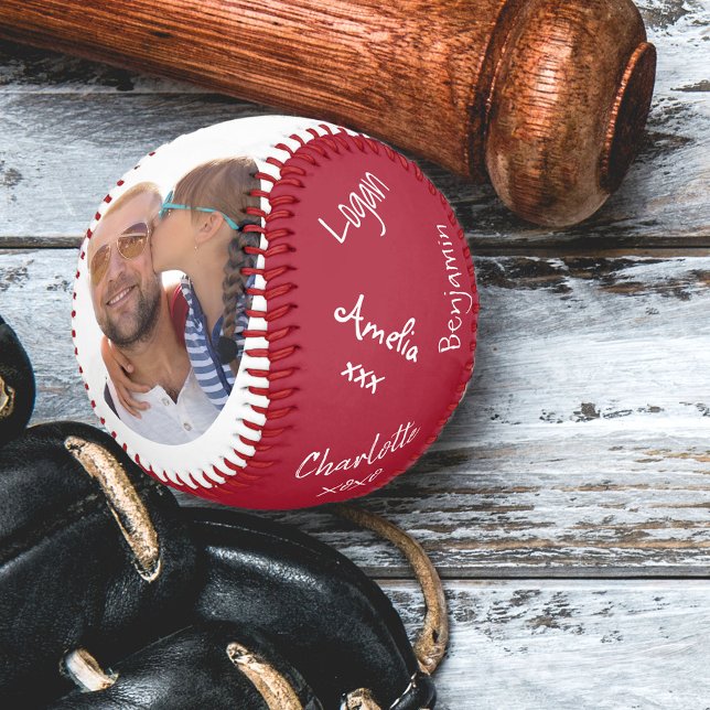 Bester Vater je Red 2 Foto unterzeichnet Baseball (Von Creator hochgeladen)