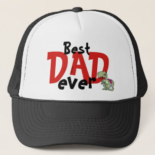 Bester Vater je Red Black Text Baby Girl Father Truckerkappe