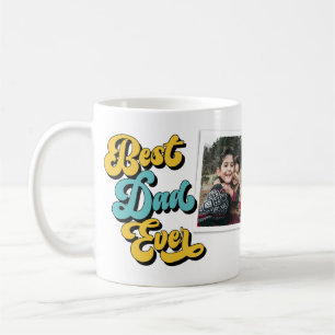 Bester Vater je Retro   2 FOTO   Vatertag Kaffeetasse