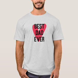 Bester Vater je rosa Herztag Vatertag T-Shirt