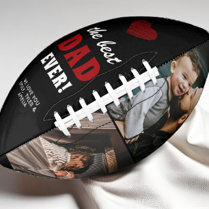 Bester Vater je Rotes Herz Vatertag 2 Foto Football