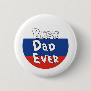 Bester Vater je Russland Flagge Button