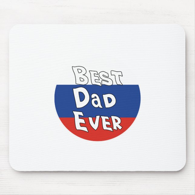 Bester Vater je Russland Flagge Mousepad (Vorne)