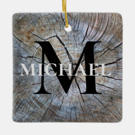 Bester Vater je Rustikal bedrückte Baumrinde Keramikornament