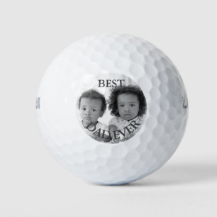 Bester Vater je Schwarz-Weiß-Foto Golfball