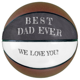 Bester Vater je Schwarz-weiße Tafel Basketball