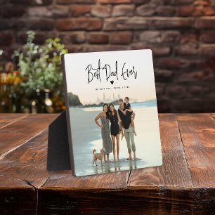 Bester Vater je Script-Foto Fotoplatte