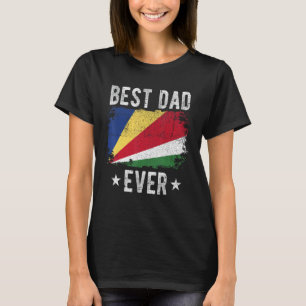 Bester Vater je Seychellen Flag Beste Seychellois T-Shirt