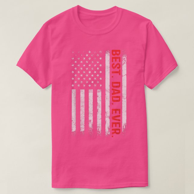 Bester Vater je Shirt US-amerikanische Flagge Gesc (Design vorne)
