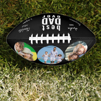 Bester Vater je signiertes Foto Personalisiert Football