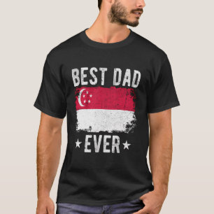 Bester Vater je Singapur Flaggen Bester singapuris T-Shirt