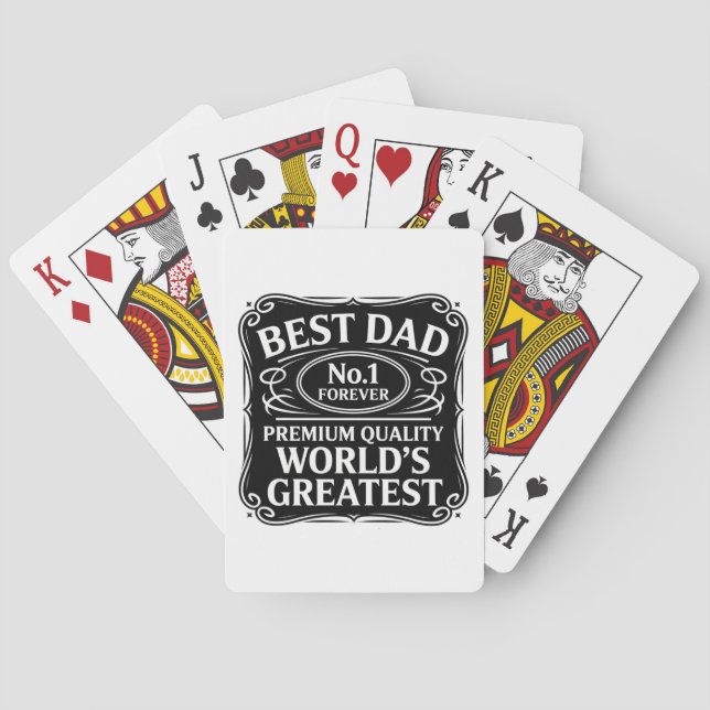 Bester Vater je Spielkarten (Rückseite)