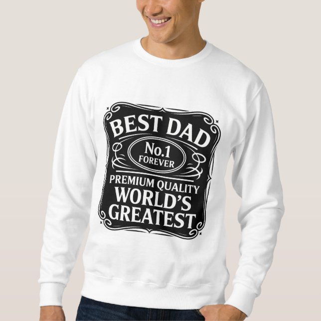 Bester Vater je Sweatshirt (Vorderseite)