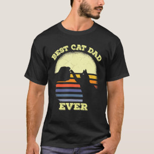 Bester Vater je T-Shirt - Katze Daddy Vatertag Vin