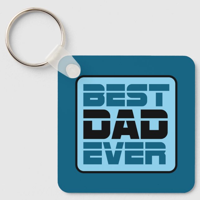 Bester Vater je T - Shirt Schlüsselanhänger (Vorderseite)