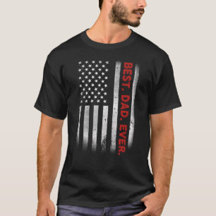 Bester Vater je Tag des amerikanischen Flaggenvate T-Shirt