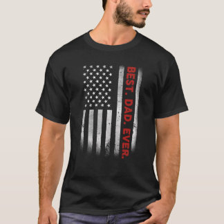 Bester Vater je Tag des amerikanischen Flaggenvate T-Shirt