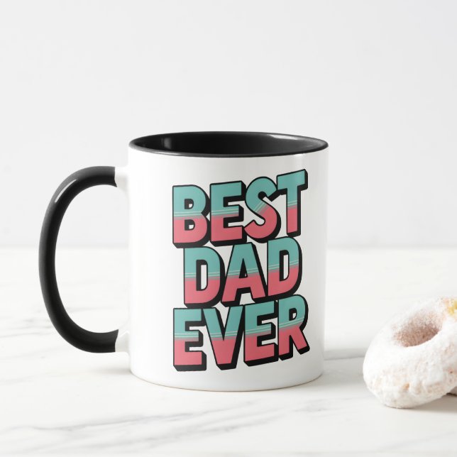 Bester Vater je Tasse (Mit Donut)