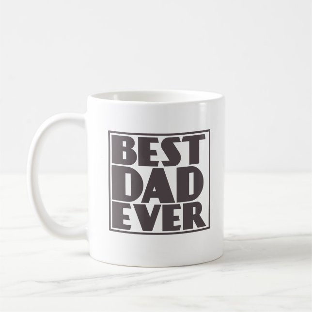 Bester Vater je Tasse Geschenk für den Vatertag (Links)