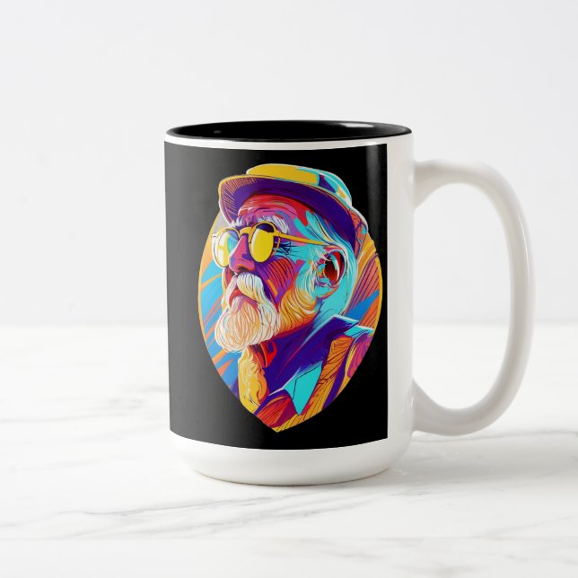 Bester Vater je Tasse - Personalisiertes Coffee Cu (Rechts)