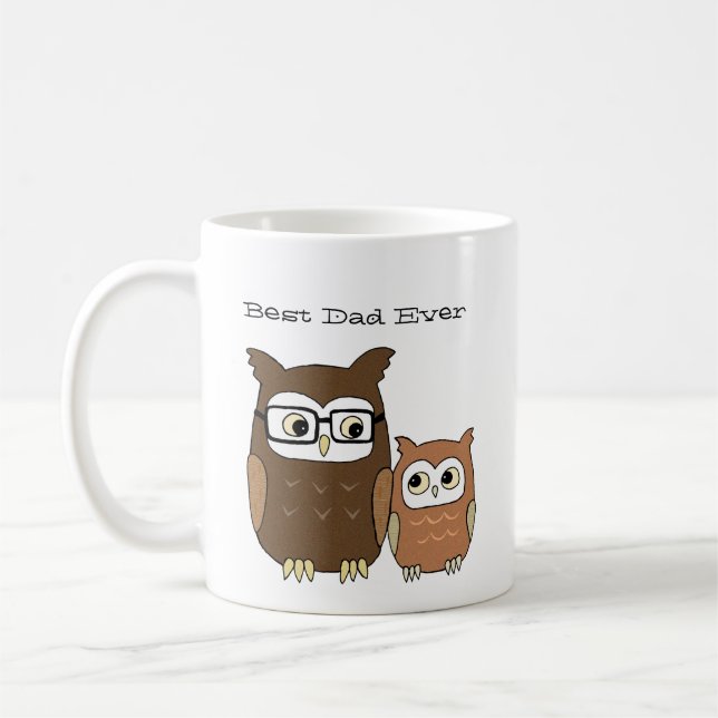 Bester Vater je Tasse Schüssel Vater und Kind nied (Links)