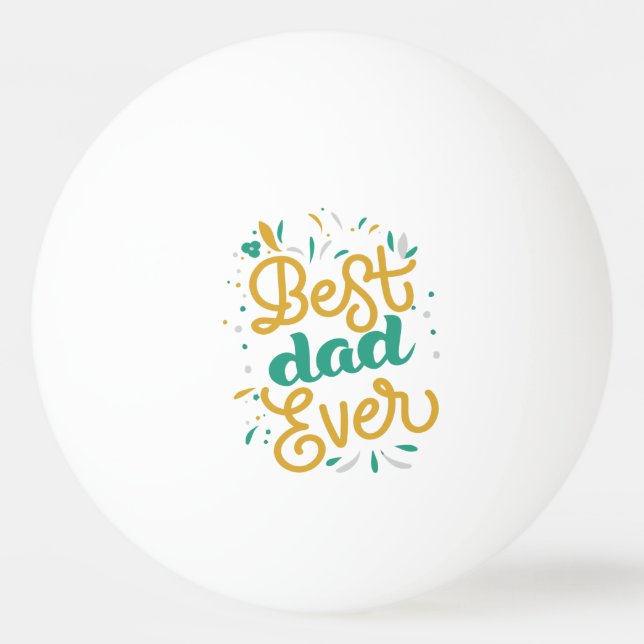 Bester Vater je Tischtennisball (Vorderseite)