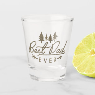 Bester Vater je Typografie am Tag des Baumes Schnapsglas