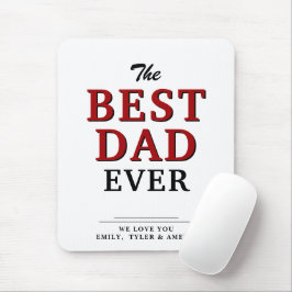 Bester Vater je Typografie Vatertag Mauspad