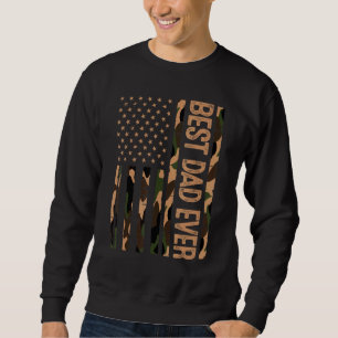 Bester Vater je US-amerikanische Flagge für Vatert Sweatshirt