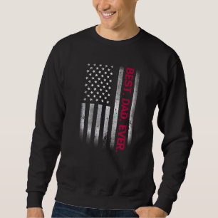Bester Vater je US-amerikanische Flagge für Vatert Sweatshirt